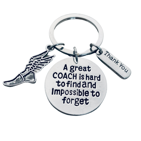 Track and Field Coach is Hard to Find But Impossible to Forget Coach Keychain