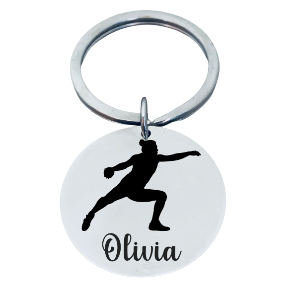 Round Engravable Stainless Steel Key Chain –