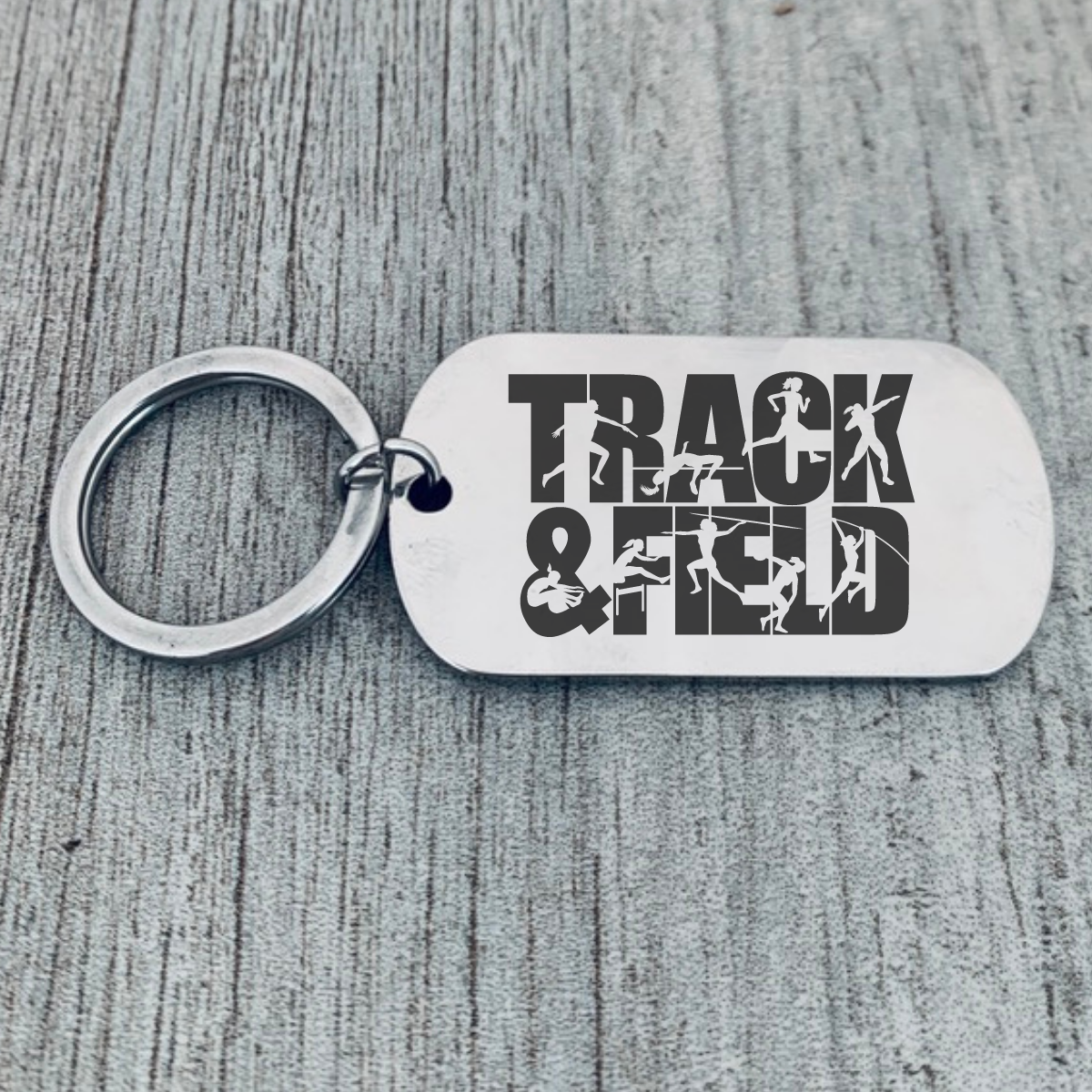 Track and Field Keychain
