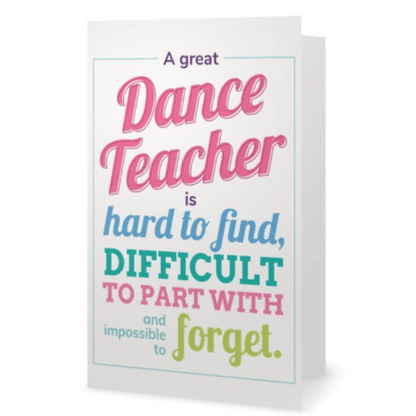 Dance Teacher Card
