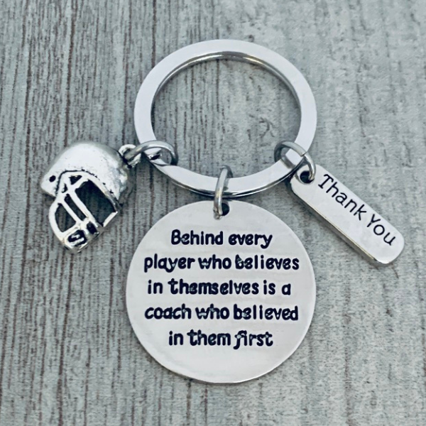 Football Coach Keychain - Behind Every Player