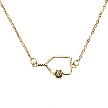 Pickleball Connector Charm Necklace