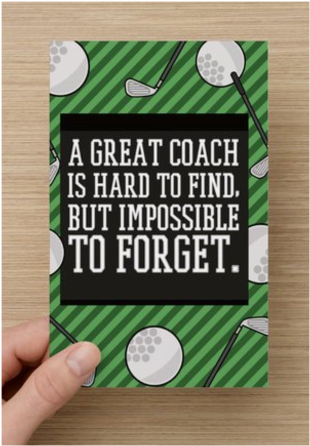 Golf Coach Card