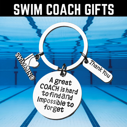 Swim Coach is Hard to Find But Impossible to Forget Keychain
