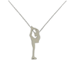 Figure Skating Necklace with Skating Charms