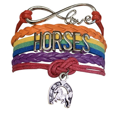 Horse Rainbow Charm Bracelet - Pick Charm