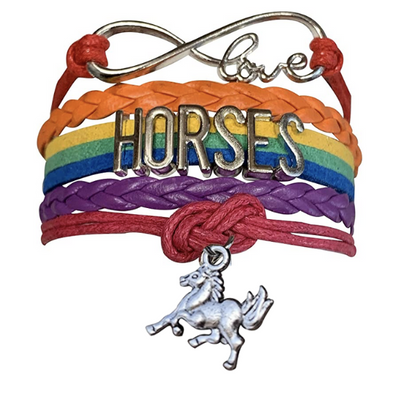 Horse Rainbow Charm Bracelet - Pick Charm