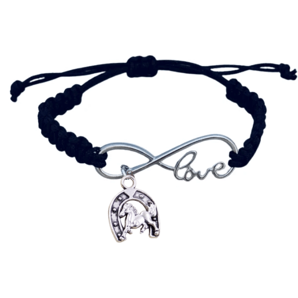 Horse Infinity Rope Bracelet - Pick Charm
