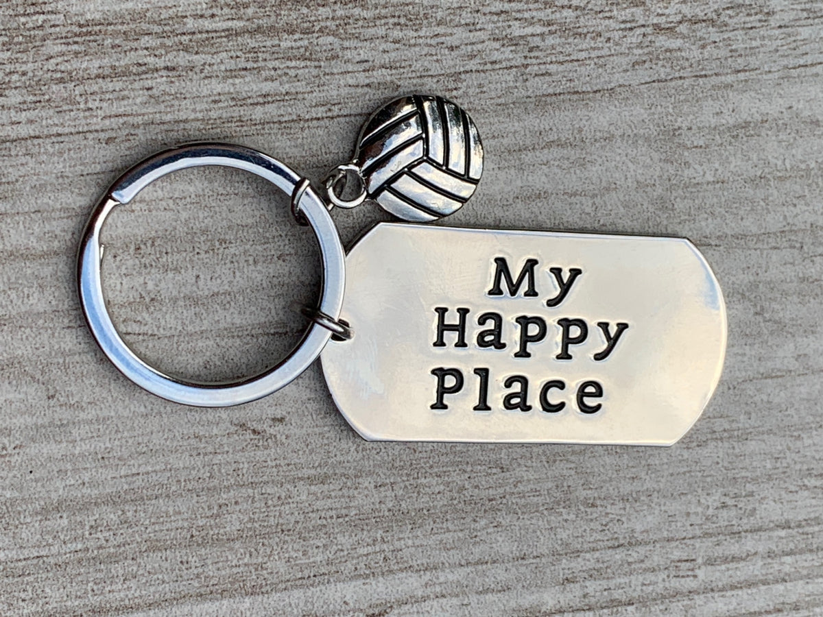 Volleyball Keychain- My Favorite Place
