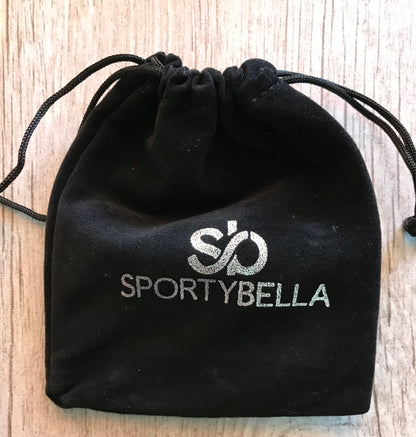 Volleyball Rhinestone Stud Earrings - Sportybella
