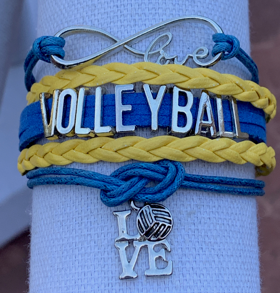 Volleyball Love Bracelet - Pick Your Team Colors