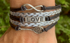 Girls Black Tennis Infinity Bracelet - Sportybella
