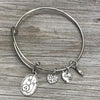 Bowling Charm Bangle Bracelet - Sportybella