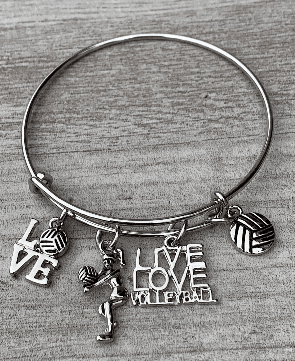 Volleyball Bangle Bracelet - Sportybella