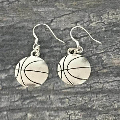 Basketball Charm Dangle Earrings - Sportybella