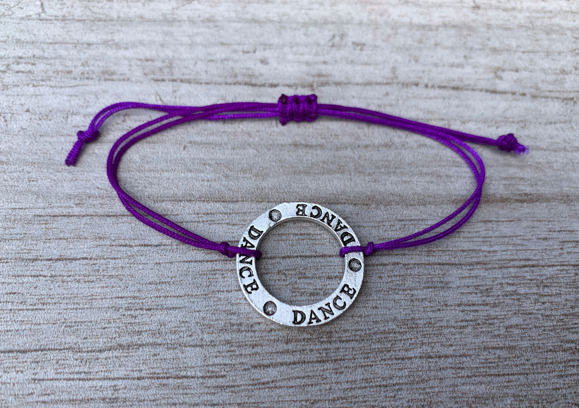 Dance Round Charm Bracelets- Pick Color