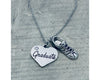 girls running Graduation Charm Necklace - Sportybella