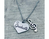 girls music Graduation Charm Necklace - Sportybella