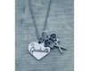 Girls lacrosse Graduation Charm Necklace - Sportybella
