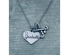 girls field hockey Graduation Charm Necklace - Sportybella