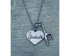 girls gymnastics Graduation Charm Necklace - Sportybella