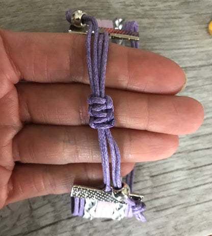 Horse Teal Purple Bracelet - Pick Charm