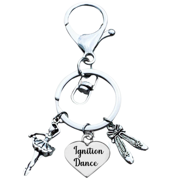 Ignition Dance Zipper Pull Keychain