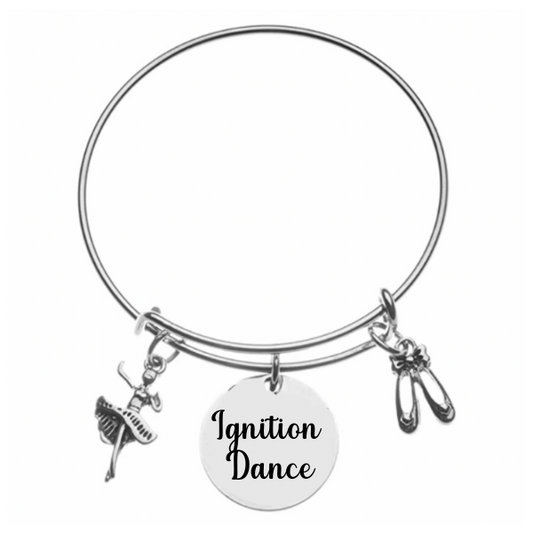 Ignition Dance Charm Bangle Bracelet
