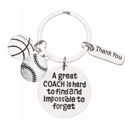 Basketball- Baseball Great Coach is Hard to Find Keychain