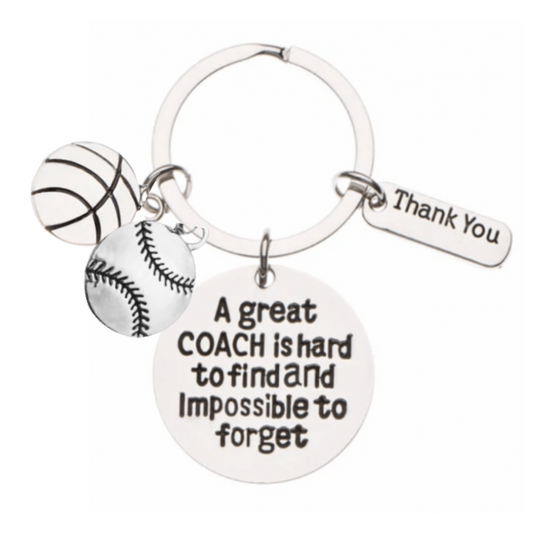 Softball- Basketball Great Coach is Hard to Find Keychain