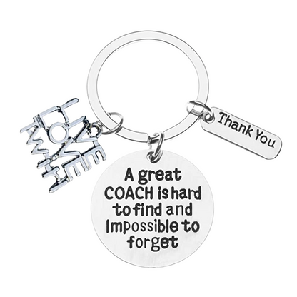 Twirling Great Coach is Hard to Find Keychain