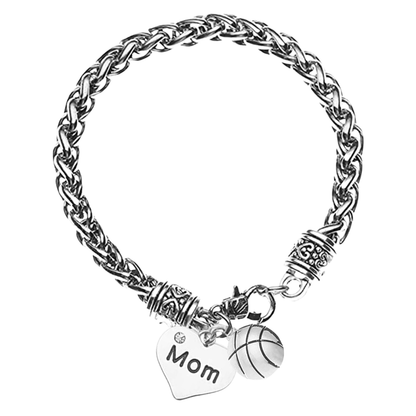 Basketball Mom Charm Bracelet