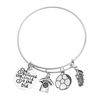 Girls Soccer She Believed She Could So She Did Bangle Bracelet - Sportybella