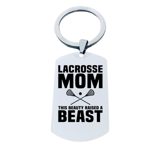 Lacrosse Mom Keychain