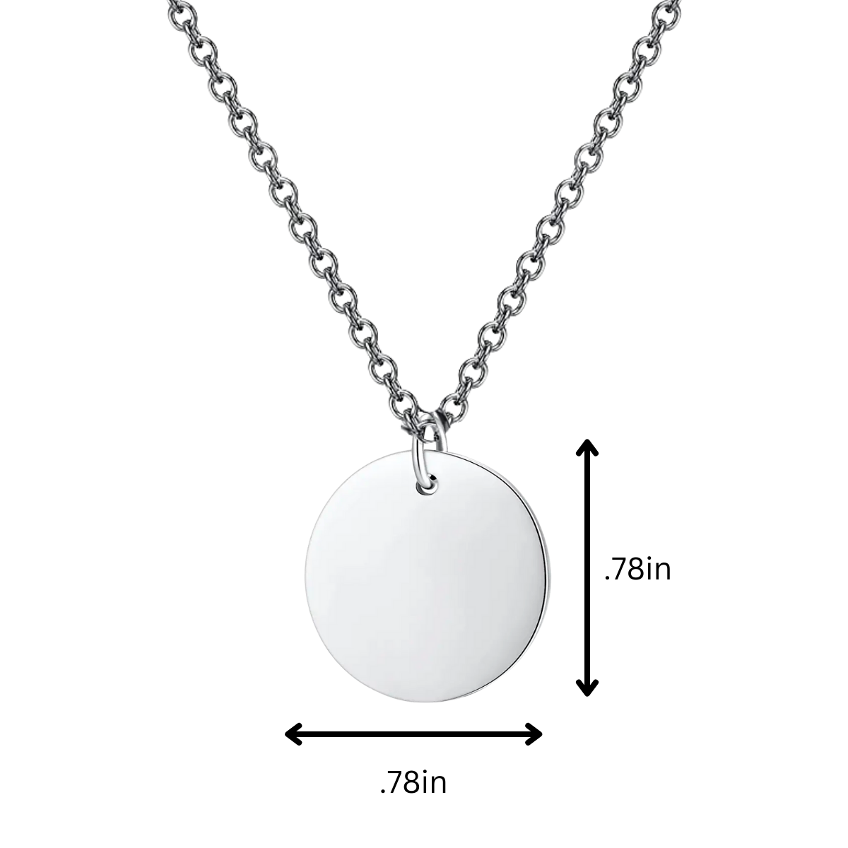 Engraved Volleyball Number Necklace