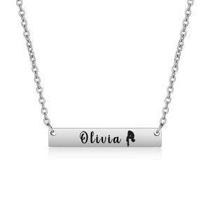 Personalized Swim Bar Necklace