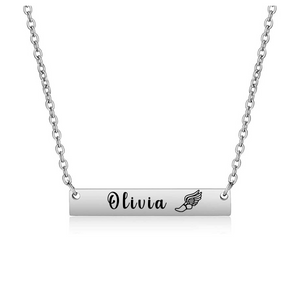 Running Track and Field Bar Necklace