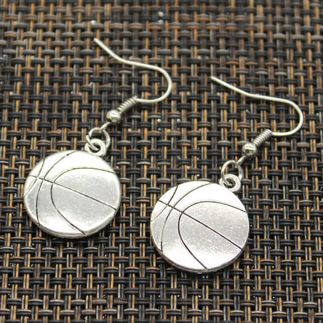 Basketball Charm Dangle Earrings - Sportybella