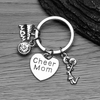 cheer mom keychain