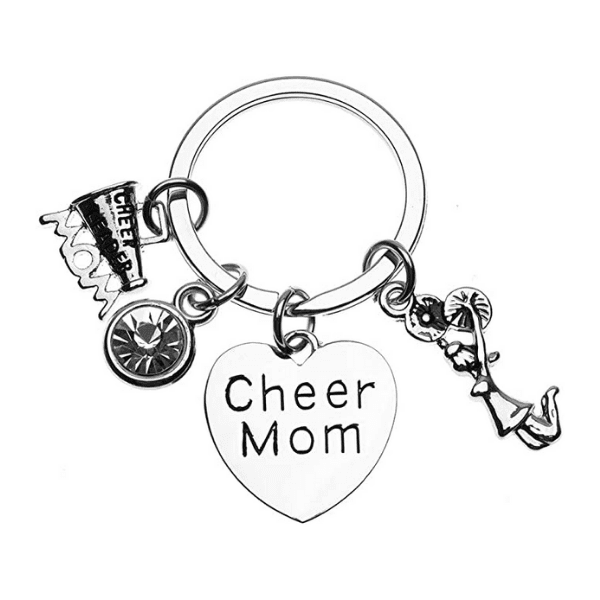 cheer mom keychain