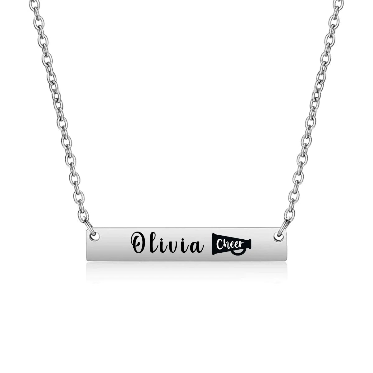 Personalized Cheer Bar Necklace- Pick Style