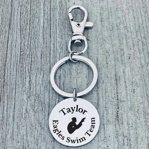 Personalized Diving Zipperpull Keychain
