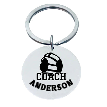 Personalized Engraved Wrestling Coach Keychain