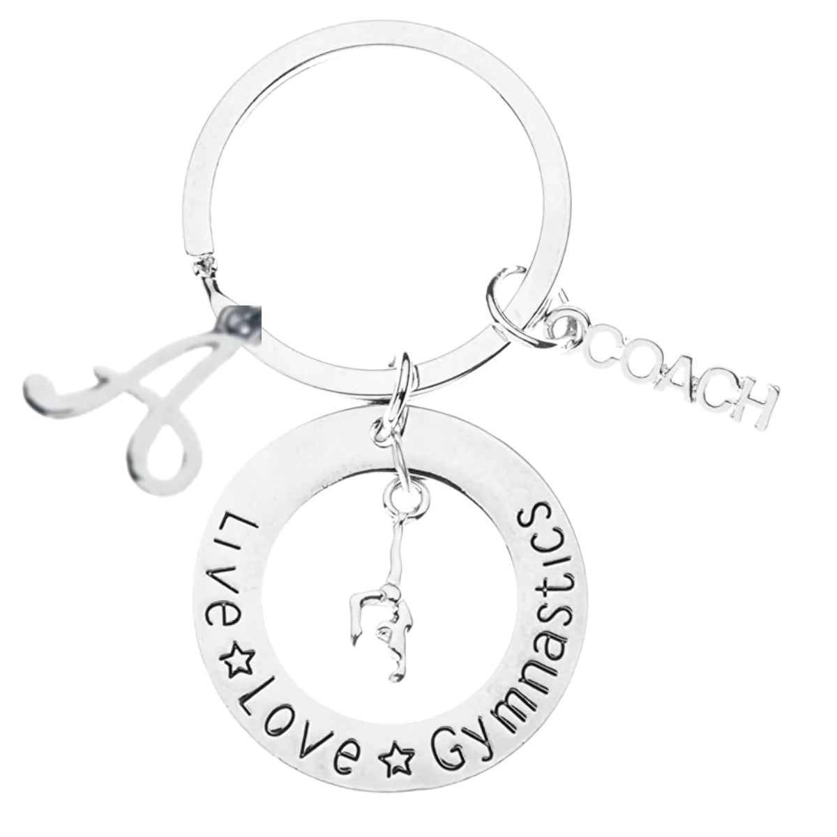 Personalized Gymnastics Great Coach is Hard to Find But Impossible to Forget Keychain