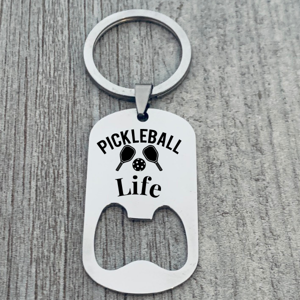 Pickleball Life Keychain