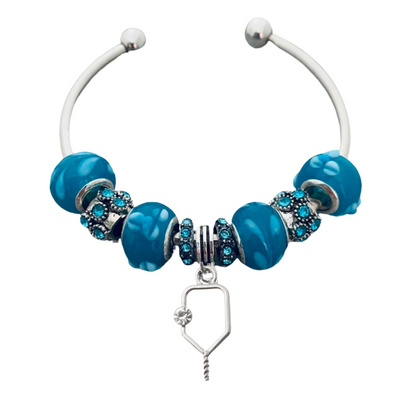 Pickleball Turquoise Beaded Bracelet