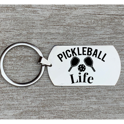 Pickleball Life Keychain
