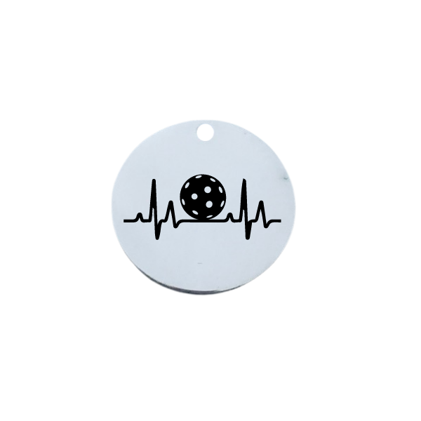 Pickleball EKG Charm