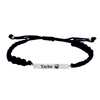 Personalized Engraved Drum Bar Rope Bracelet
