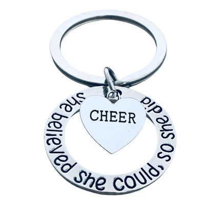 Cheer Keychain- She Believed She Could So She Did